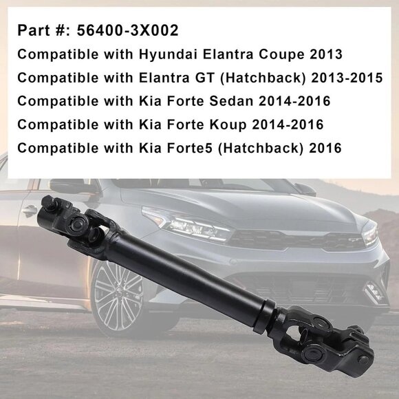 for Hyundai Elantra 2012-2013 Steering Column Intermediate Shaft 56400-3X002 NEW - Picture 2 of 4